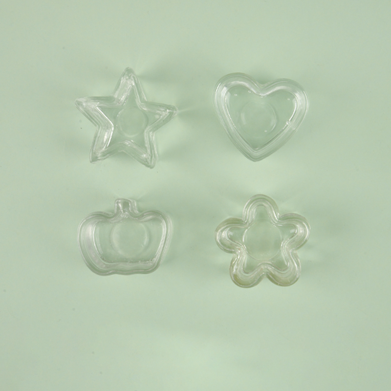 Transparent 120ml Star Shape Glass Jar